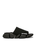 Balenciaga Speed 2.0 Slide in Black, view 1, click to view large image.