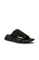 Balenciaga Speed 2.0 Slide in Black, view 2, click to view large image.