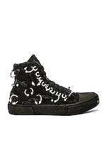 Balenciaga Paris High Top Sneaker in Black, view 1, click to view large image.