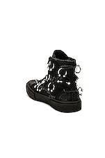 Balenciaga Paris High Top Sneaker in Black, view 3, click to view large image.