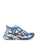 Balenciaga Runner in Blue, White, & Grey, view 1, click to view large image.