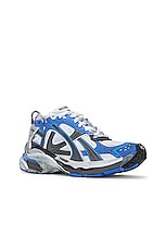 Balenciaga Runner in Blue, White, & Grey, view 2, click to view large image.