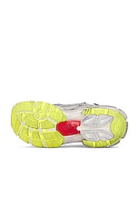 Balenciaga Runner in Blk, Whi, Red, & Fluo Yel, view 6, click to view large image.