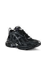 Balenciaga Runner Sneaker in Black Matte, view 2, click to view large image.