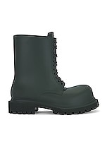 Balenciaga Steroid Boot in Dark Khaki, view 1, click to view large image.