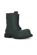 Balenciaga Steroid Boot in Dark Khaki, view 2, click to view large image.