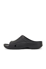 Balenciaga Pool Crocs Slide in Black, view 5, click to view large image.