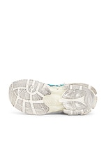 Balenciaga Runner Sneaker in White & Blue, view 6, click to view large image.