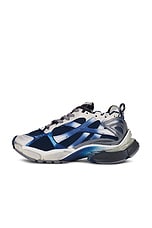 Balenciaga Runner Sneakers in Beige, Navy, & Grey, view 5, click to view large image.