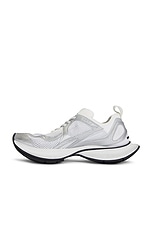 Balenciaga Circuit Sneaker in White & Silver, view 5, click to view large image.