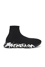 Balenciaga Speed 2.0 Lt Sneaker in Black & White | FWRD