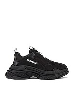 Balenciaga Triple S Sneaker in Black, view 1, click to view large image.