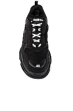 Balenciaga Triple S Sneaker in Black, view 4, click to view large image.