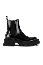 Balenciaga Tractor Bootie L20 in Black, view 1, click to view large image.