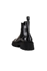 Balenciaga Tractor Bootie L20 in Black, view 3, click to view large image.