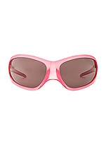 Balenciaga Cat Eye Sunglasses in Pink, view 1, click to view large image.