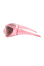 Balenciaga Cat Eye Sunglasses in Pink, view 3, click to view large image.