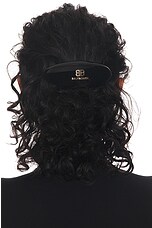 Balenciaga Hairclip in Black & Gold, view 2, click to view large image.