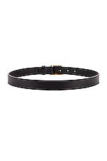 Balenciaga BB Thin Belt in Black, view 2, click to view large image.