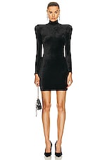 Balenciaga Turtleneck Dress in Black, view 1, click to view large image.