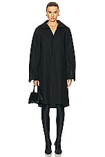 Balenciaga Kick Collar Dress in Black, view 1, click to view large image.