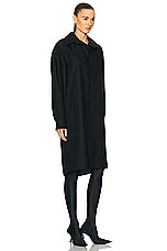 Balenciaga Kick Collar Dress in Black, view 2, click to view large image.