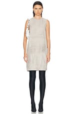 Balenciaga Cargo Sack Dress in Light Beige, view 1, click to view large image.