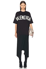 Balenciaga T-Shirt Dress in Black, view 1, click to view large image.
