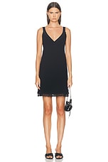 Balenciaga Straight Mini Dress in Black, view 1, click to view large image.