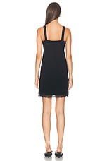 Balenciaga Straight Mini Dress in Black, view 3, click to view large image.