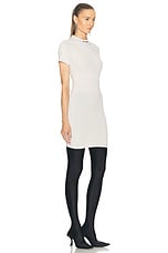 Balenciaga T-shirt Mini Dress in Off White, view 2, click to view large image.