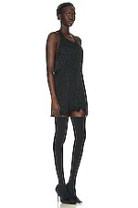 Balenciaga Cut Up Mini Dress in Black, view 2, click to view large image.