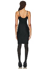 Balenciaga Lingerie Mini Dress in Black, view 3, click to view large image.