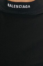 Balenciaga Maxi T-shirt Dress in Washed Black, view 4, click to view large image.