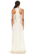 Balenciaga Racer Back Gown in Ivory, view 3, click to view large image.