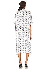 Balenciaga Oversized Dress in White & Black, view 3, click to view large image.