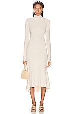 Balenciaga Godet Dress in Beige, view 1, click to view large image.