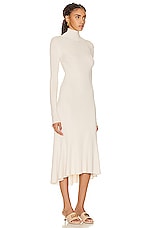 Balenciaga Godet Dress in Beige, view 2, click to view large image.