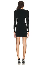 Balenciaga Mini Dress in Black, view 3, click to view large image.