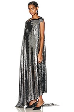 Balenciaga Minimal Gown in Black & Silver, view 3, click to view large image.