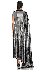 Balenciaga Minimal Gown in Black & Silver, view 4, click to view large image.