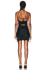 Balenciaga Patched Bikini Dress in Black, view 3, click to view large image.