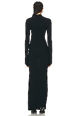 Balenciaga Spiral Maxi Dress in Black, view 3, click to view large image.