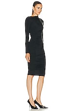 Balenciaga Twisted Mini Dress in Black, view 2, click to view large image.