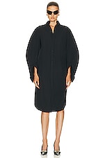 Balenciaga Swing Dress in Black, view 4, click to view large image.