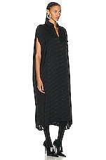 Balenciaga Cut Sleeveless Dress in Black, view 2, click to view large image.