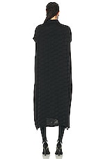 Balenciaga Cut Sleeveless Dress in Black, view 3, click to view large image.
