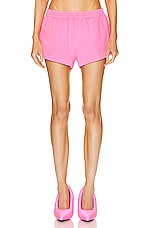 Balenciaga Running Short in Fluo Pink, view 1, click to view large image.