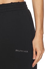 Balenciaga Sweat Short in Faded Black, view 6, click to view large image.