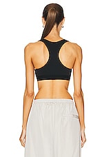 Balenciaga Athletic Sporty Bra in Black & White, view 3, click to view large image.